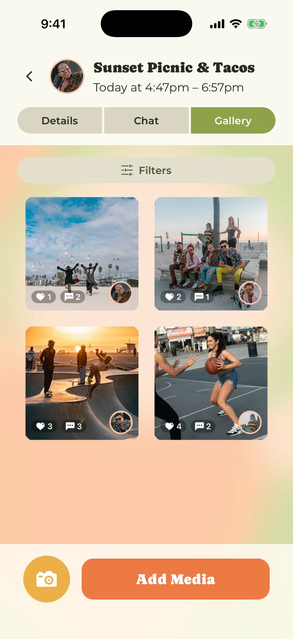 ComeThru shared Hang Gallery with photos from friends